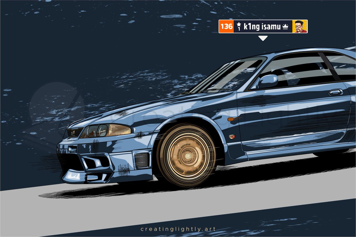 K1ng Isamu Forever - Nissan Skyline GT-R (R33)

❤️ if you like it 🤩
🔁 if you love it 🥰

#Nissan #Skyline #GTR #R33 #SkylineGTR #CreatingLightlyRelease #MadeInAffinity #JDM #VectorArt #JDMCars #ForzaHorizon5 #VGPUnite #TheCapturedCollective #ThePhotoMode #ForzaShare #WorldofVP