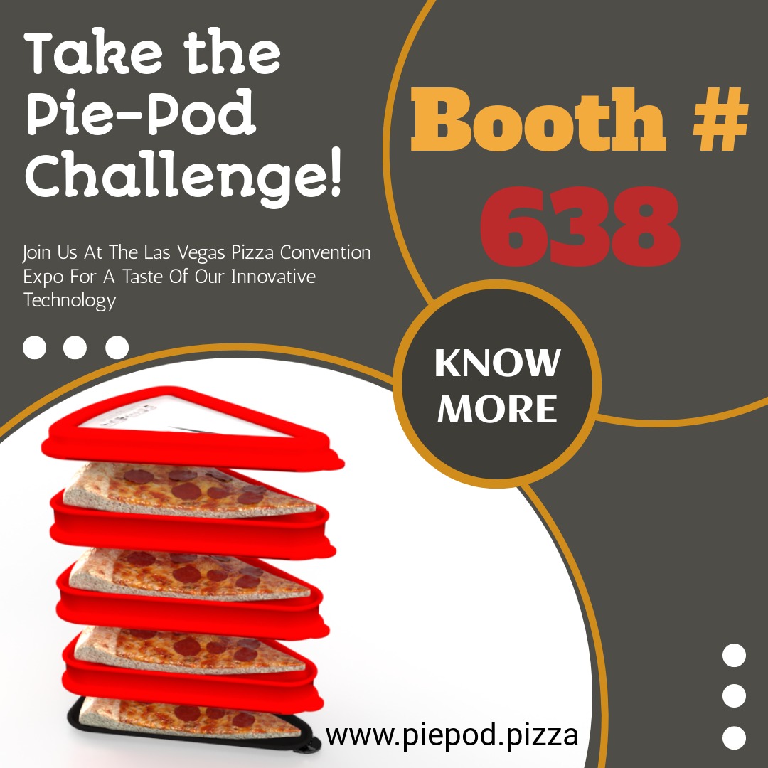 Piepodpizza's tweet photo. Hey pizza lovers! 🍕🎉 We've got some exciting news for you! Pie-Pod will be at the Las Vegas Pizza Convention Expo on March 28th-30th at Booth 638! #piepod #pizza #pizzalovers #pizzastorage #crispypizza #leftoverpizza #pizzahacks #lasvegaspizzaexpo https://t.co/Wv20xsxBW2