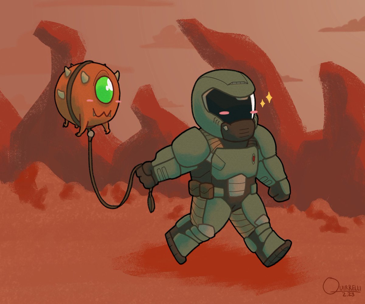 Quirrelli's tweet photo. it's a lovely morning in hell

#DOOM #doom2016 #doomslayer https://t.co/JoQy0HuGMW