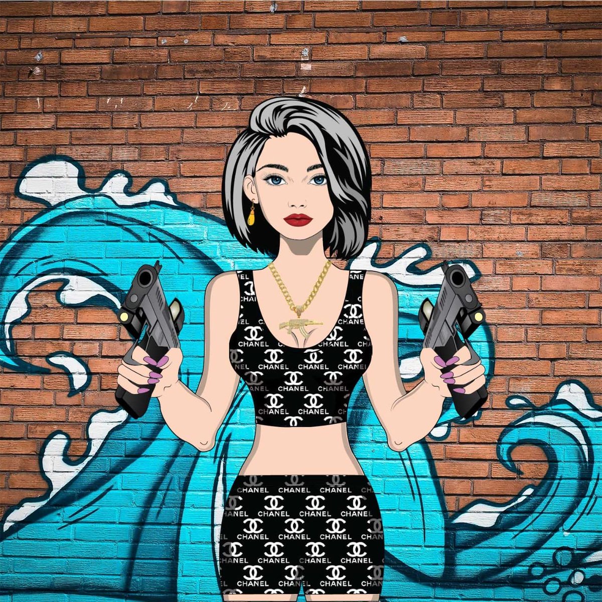 protectivegirl1's tweet photo. "The apes might be taking over, but we've got each other's backs. Join us in the Protective Girlfriend Gun Club to stay safe. #MyGirlHasAGun #ProtectiveGirlfriend #NFTCommunity" https://t.co/KgQUjQIHEx