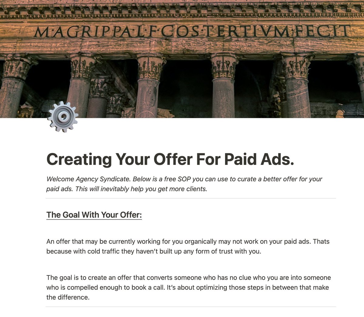 Most agency owners have terrible offers.

I was able to book 64 meetings the same month I reframed my offer to resonate with my audience.

And now I'm sharing the exact SOP with you.

Gurus would charge you $5k for this easily.

Just RT &amp; comment "OFFER" &amp; I'll send it to you.
