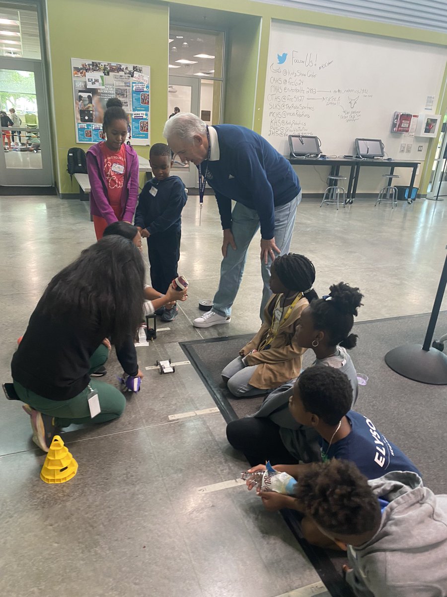KatyShawCenter's tweet photo. We were honored to include Peter and Darlene McElwain in our @katyisd PMCE Owls STEAM Day today! It’s always a welcome treat when the namesakes and legacy families join us #RSCsteam https://t.co/vNjF4BJs1G
