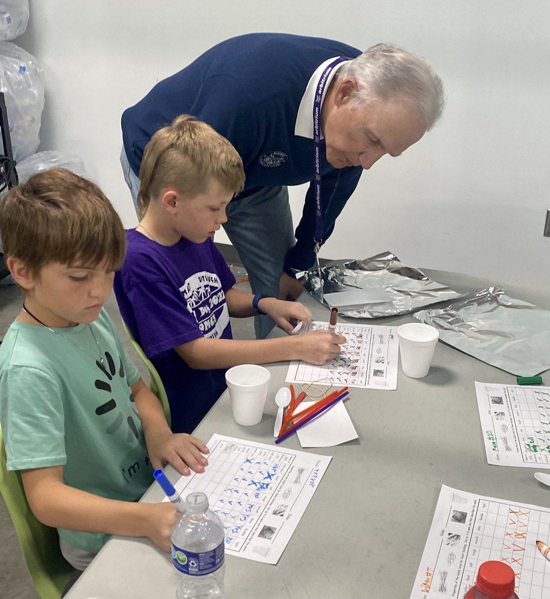 KatyShawCenter's tweet photo. We were honored to include Peter and Darlene McElwain in our @katyisd PMCE Owls STEAM Day today! It’s always a welcome treat when the namesakes and legacy families join us #RSCsteam https://t.co/vNjF4BJs1G