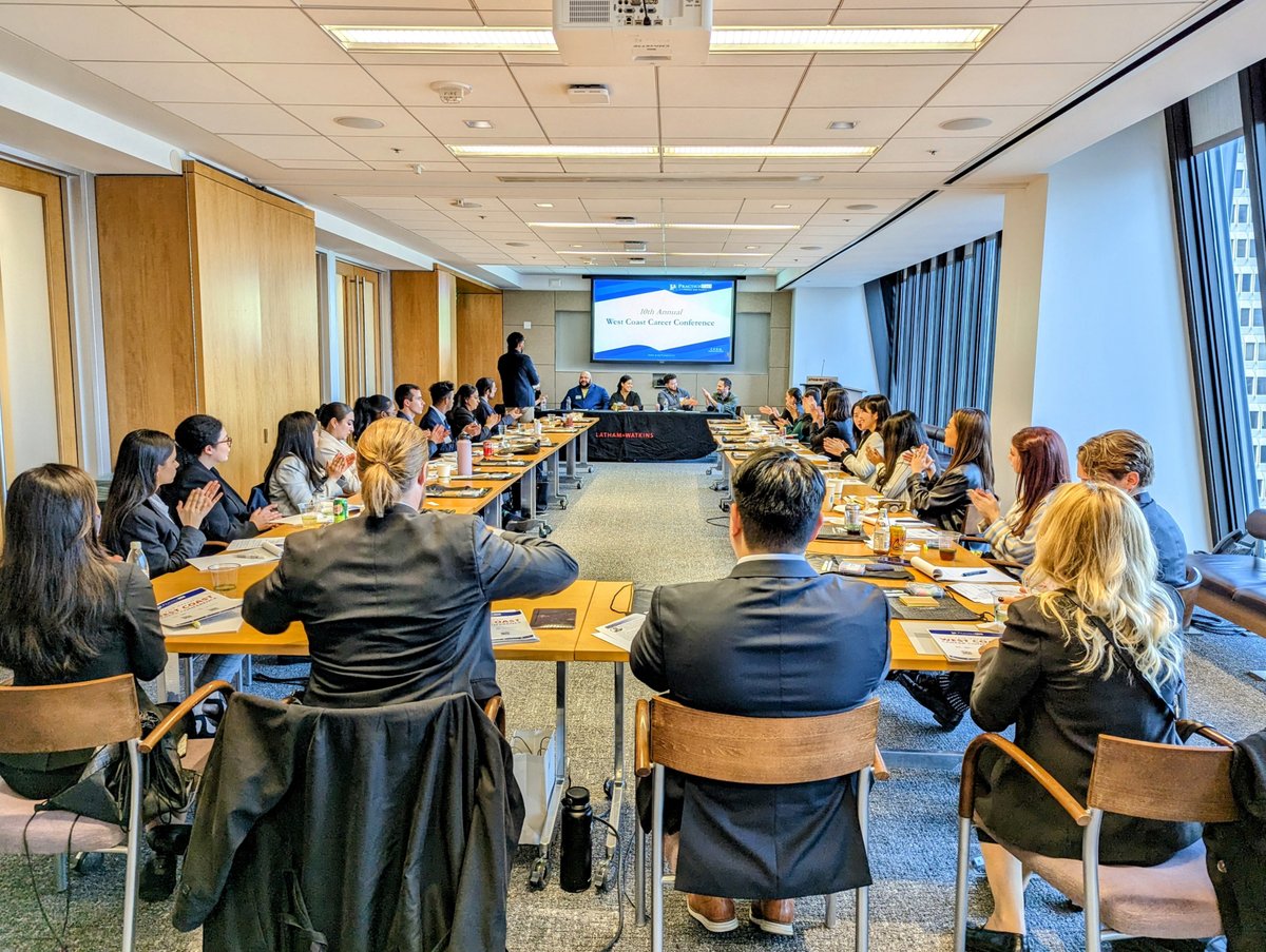myPracticePro's tweet image. We celebrated the 10th anniversary of our West Coast Career Conference &amp;amp; Diversity Reception at the beautiful San Francisco offices of our long-time partner and host @LathamWatkins. Brian Cabrera, Chief Administrative Officer @QuantumCorp keynoted the event. #lawtwitter #legal