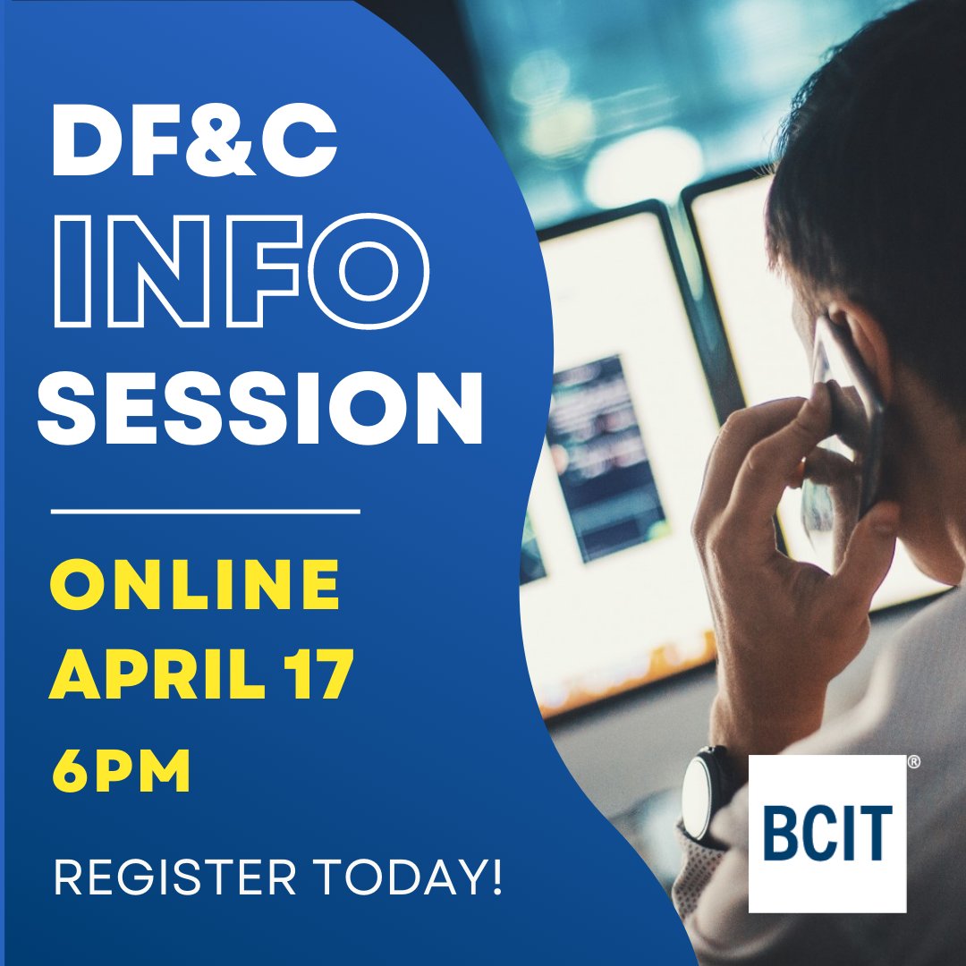 Click the link here to register: bit.ly/3G0EXrU
#digitalforensics #cybersecurity #BCIT #infosession