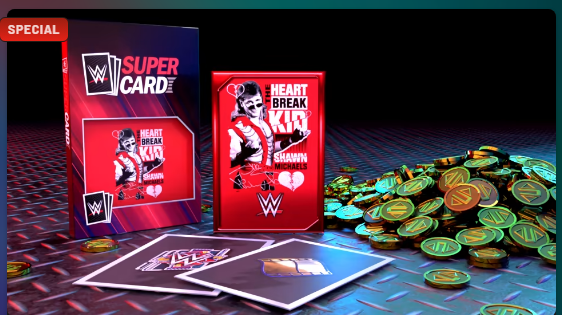 KingDeejj's tweet photo. HEY SUPERCARD GAMERS!
Want a SPECIAL LIMITED TO JUST MY LINK SPICY HBK card back?
Use my affiliate link to grab it and other goodies for a limited time!
#WWSuperCard | @2K_ANZ
➡️- https://t.co/pSeTaB6fhW https://t.co/LkXOatNmzl