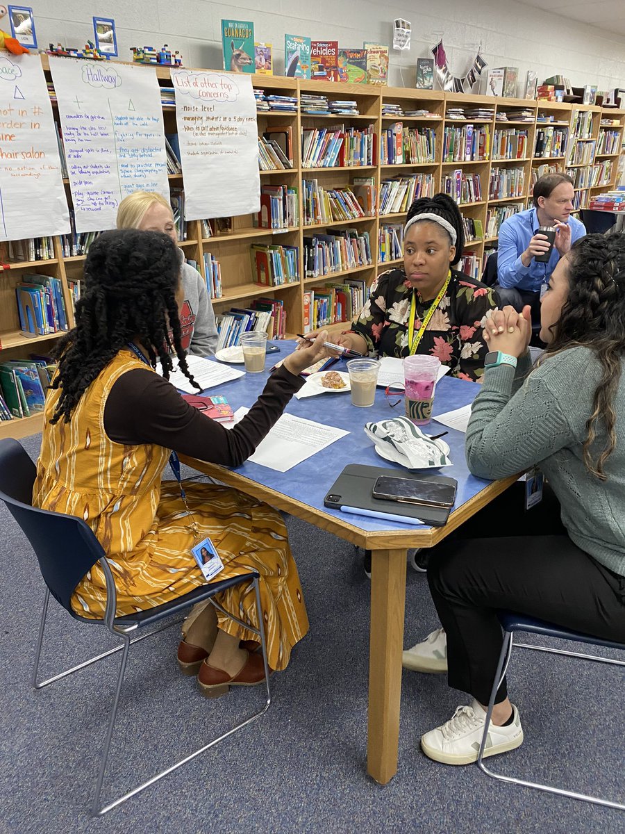 Great reflection &amp; discussion at this morning’s ESS by our new teachers about adjustments they have made to their classroom management!  Thank you for joining us <a href="/cherylhinzman/">cheryl hinzman</a> &amp; Eric Worcester <a href="/PWCSOPD/">Professional Learning Department</a> <a href="/thefrogpond102/">Tina Katz</a> <a href="/MontysLibrary/">Mrs. Provencio</a> <a href="/montclair_elem/">Montclair ES PWCS</a>