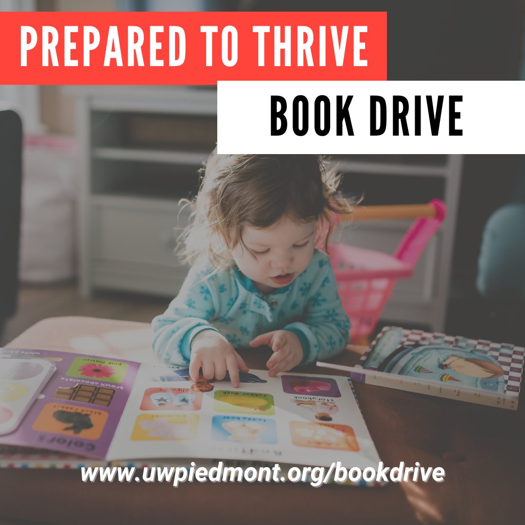 Just 2️⃣ more days to donate online to our Book Drive! 

📚 Don't miss this chance to help local kids get access to books! Find out more at uwpiedmont.org/bookdrive.

#bookdrive #education #preparedtothrive #liveunited