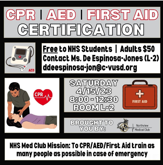 NEXT CPR... class sponsored by MedClub is Saturday, April 15. See flyer for details! Email me to register :o)