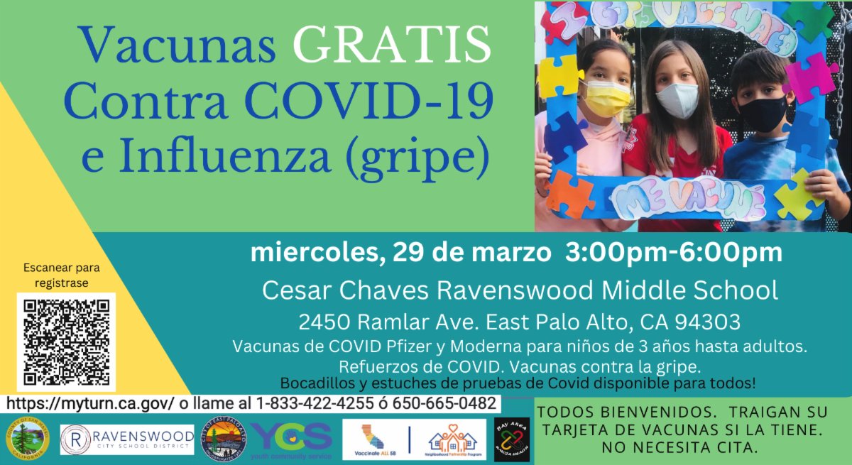 LegalAidSMC's tweet photo. Don't miss the final community vaccine clinics in EPA today! ¡No se pierda hoy las últimas clínicas comunitarias de vacunación en EPA! Los Robles - Ronald McNair Academy (5:30 pm - 8:00 pm) &amp; Cesar Chavez Ravenswood Middle School (3:00 pm - 6:00 pm) https://t.co/coEsx5GYah