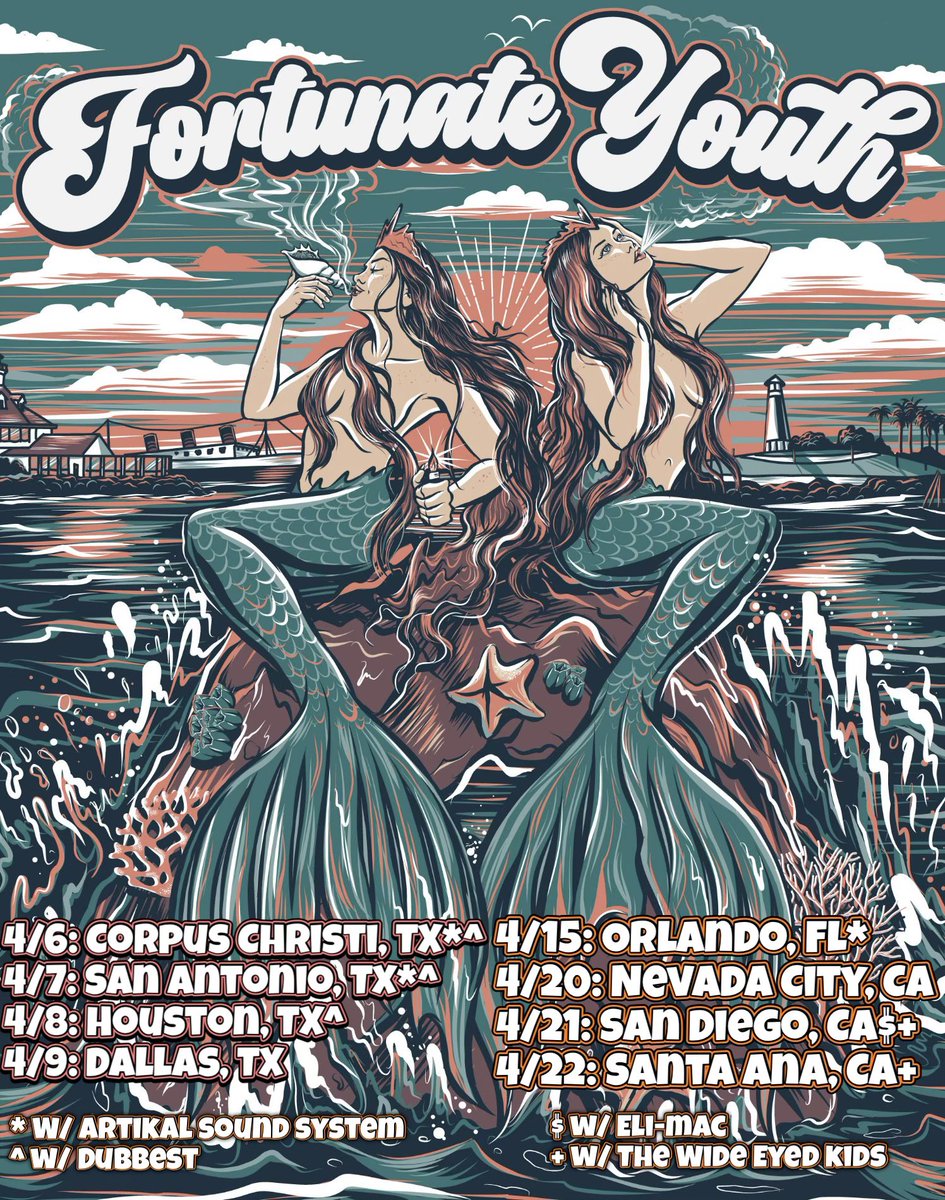 SilverbackMusic's tweet photo. π¨ @FortunateYouth returns to #Texas & #Florida next month with @ARTIKaLSound & @Dubbest then heads to #California with @SensiTrails #EliMac and @Thewideeyedkids on select dates!
π« π https://t.co/jMeoEyZSLA https://t.co/kkVrCcNrGU