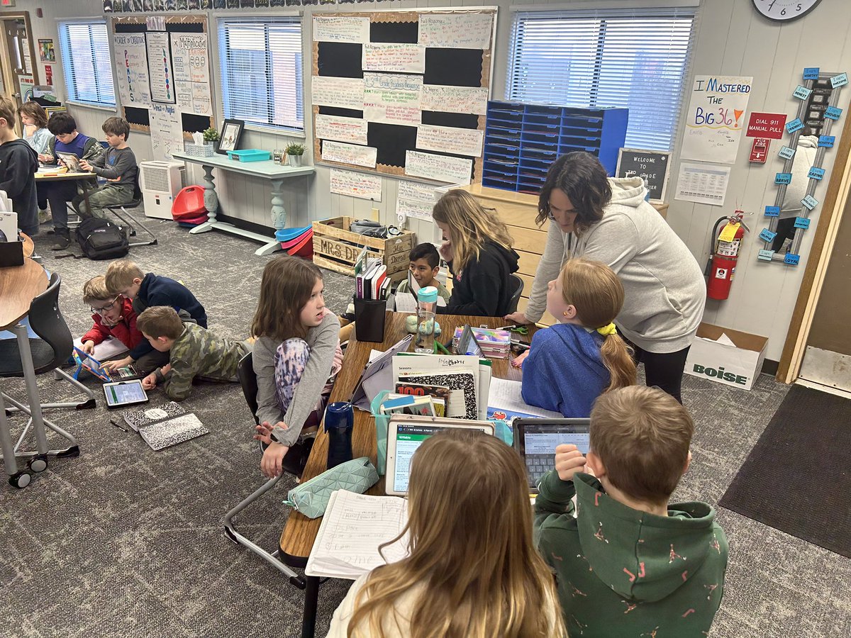 Students and teachers collaborate to grow all learners with responsiveness to each writer’s strengths. <a href="/NBEbulldogs/">New Britton Elem.</a>