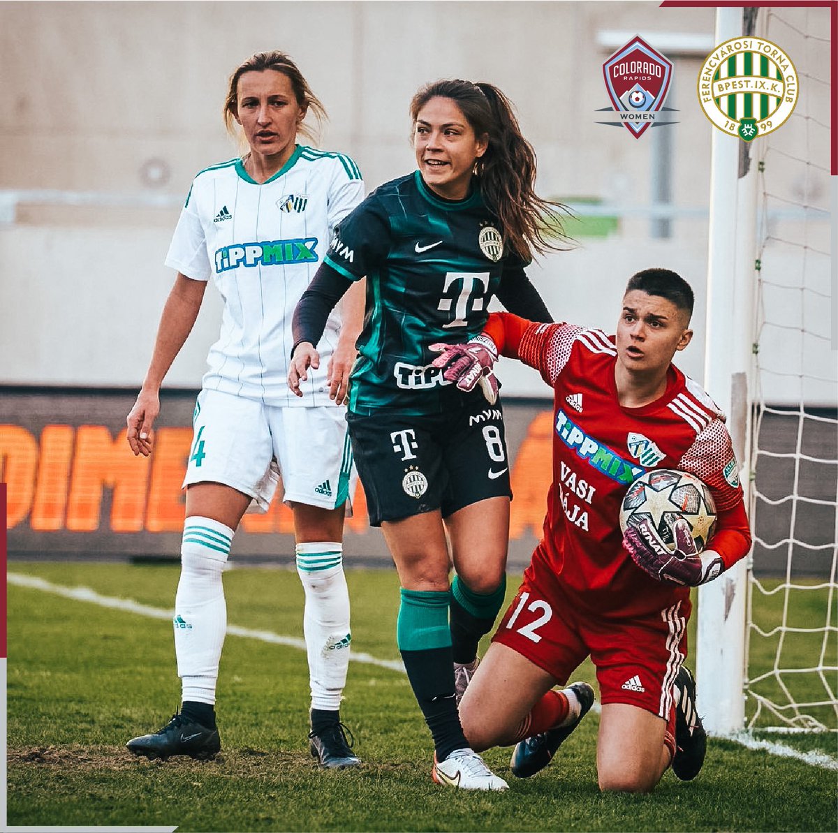 🤩⚽️🇭🇺 Another @CORapidsWomen alumna making moves! Congrats to <a href="/Alesia__13/">Alesia Garcia</a> for making her pro debut for FTC NÖI Labdarúgás in Hungary! We’ll be cheering you on from CO! 
#OneClubOneCommunity #CRYSCWPSL