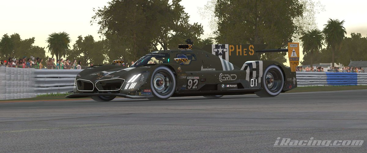 podium_hunters's tweet image. We respected the bumps and were rewarded handsomely at the iRacing 12 Hours of Sebring. We brought home a win in GTP and LMP2 and all our cars finished in the top 10!