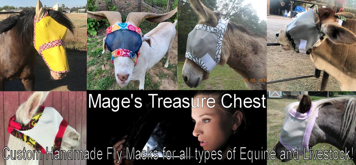 MagesTreasure's tweet photo. LAST 3 DAYS! Don't miss out on my last off-season sale before fly season: 15% off when you spend $100. https://t.co/SlGABv98Ma #etsy #magestreasurechest #flymasks #horse #etsysale #livestock #donkey #goat #pig #cattle #alpaca #llama https://t.co/7AlEn17YVy