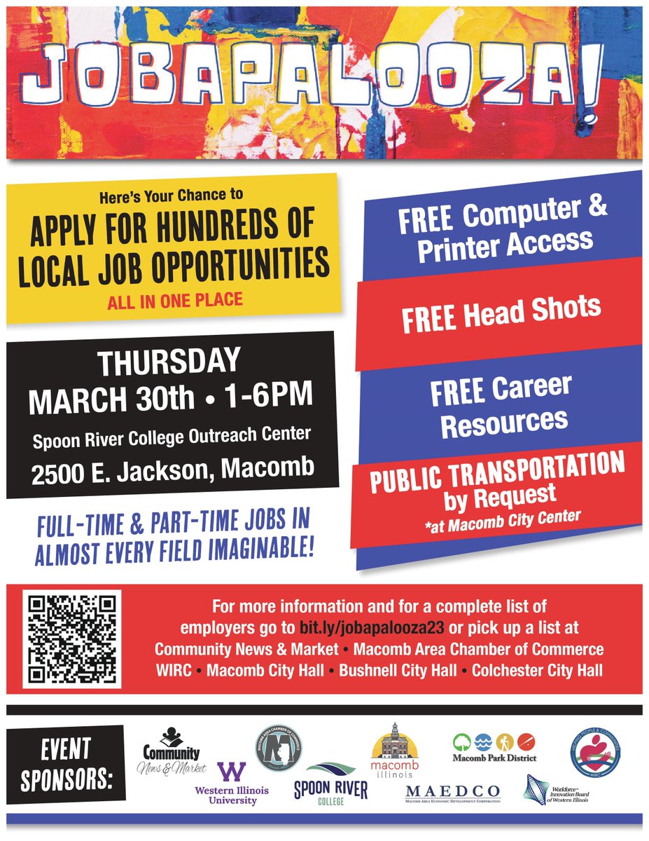 Stop by to see us at Jobapalooza and join our team!

✔️Medical Assistants
✔️Counselors 
✔️Maintenance 
✔️Registered Nurse
✔️Licensed Practical Nurse
✔️Certified Nurse Assistant 
✔️Environmental Service Aide 
✔️Food Service Aide 
✔️Patient Access Specialist 
✔️Unit Secretary