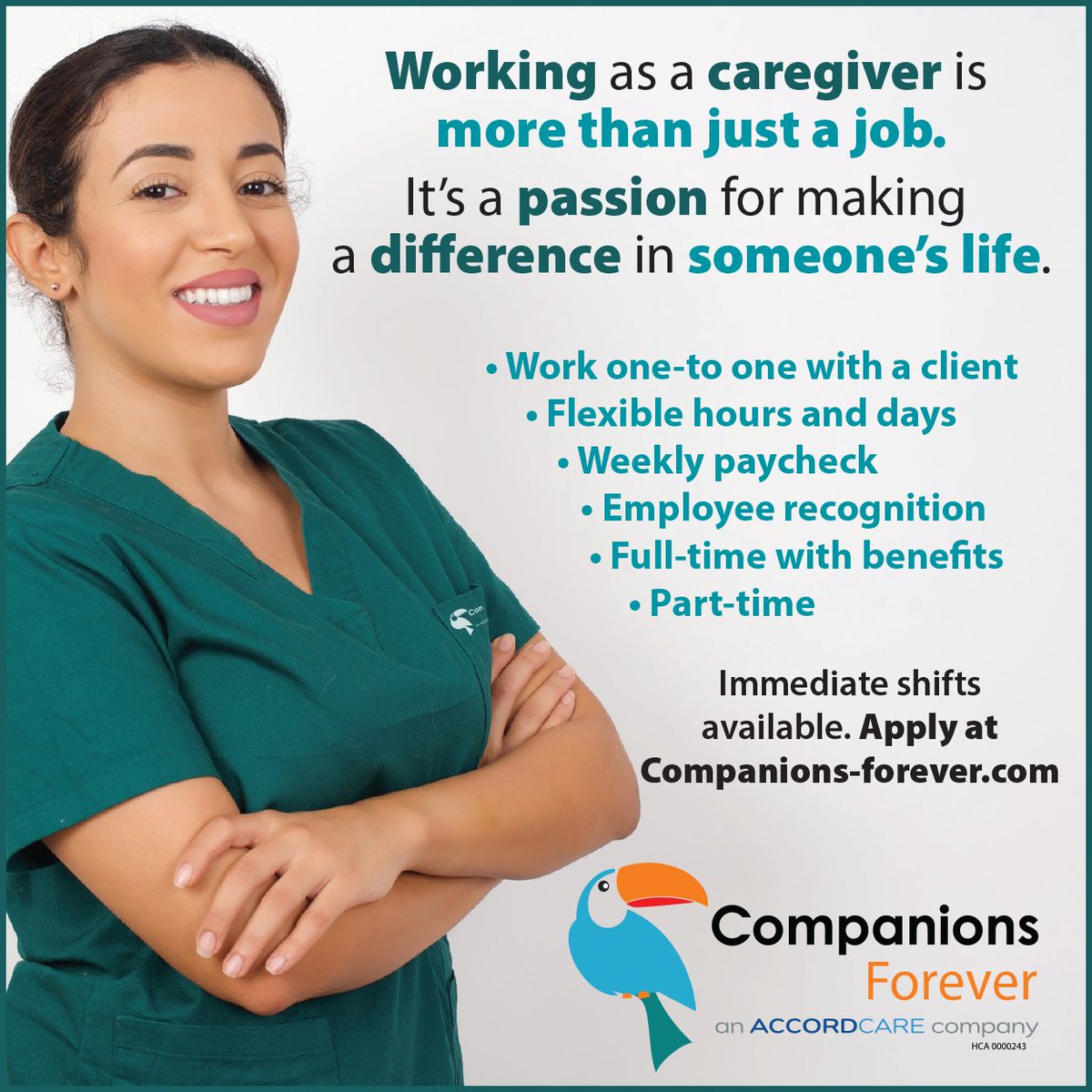Our clients need an awesome caregiver like you! @Companions4Evr is hiring for flexible full-time and part-time positions!
All job openings are listed here accordcare.com/careers/
#HHAjobs #PCAjobs #HHA #flexiblework #homehealthcare #caregiverjobs #caregiver