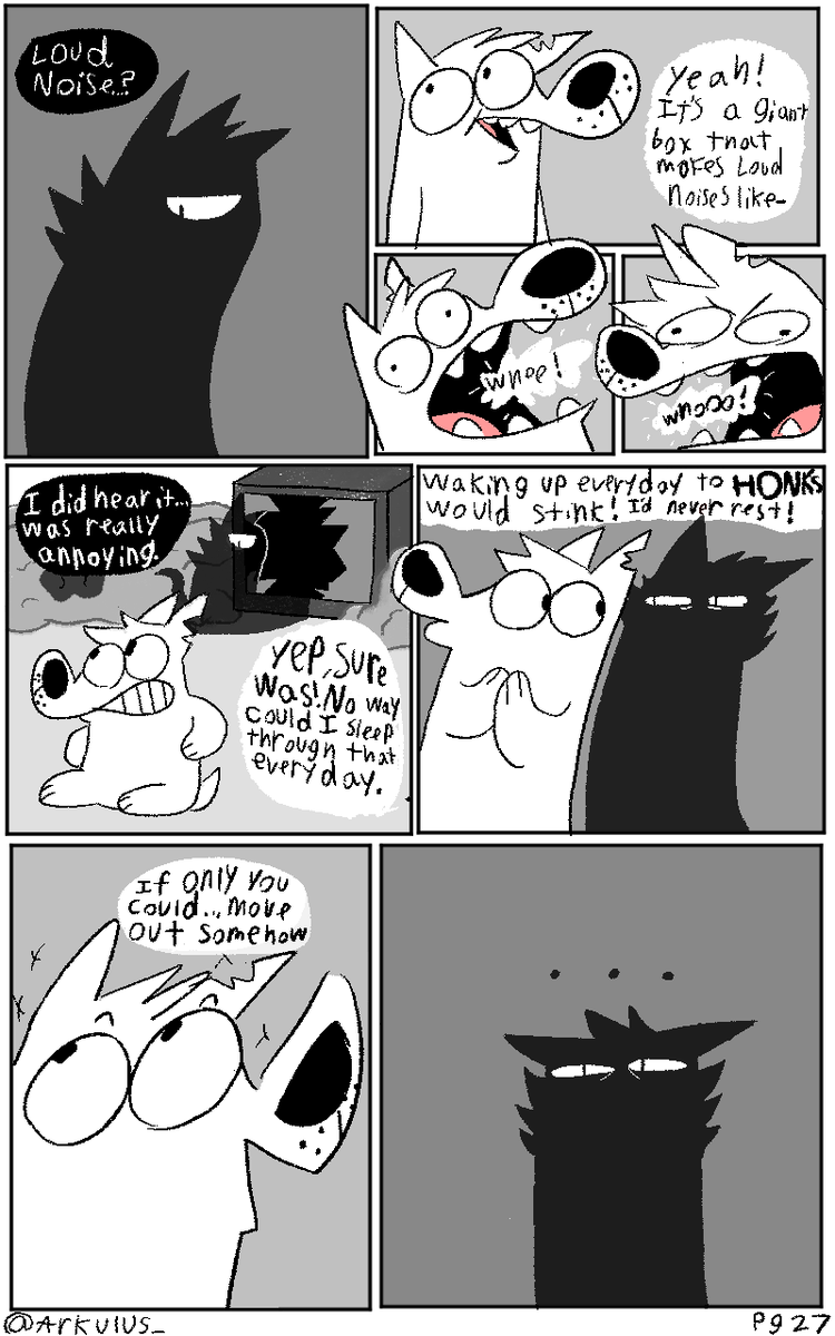 Bonehead_comic's tweet photo. Page 27! 

I had fun with the expressions in this~. https://t.co/cJxdrr7U2c