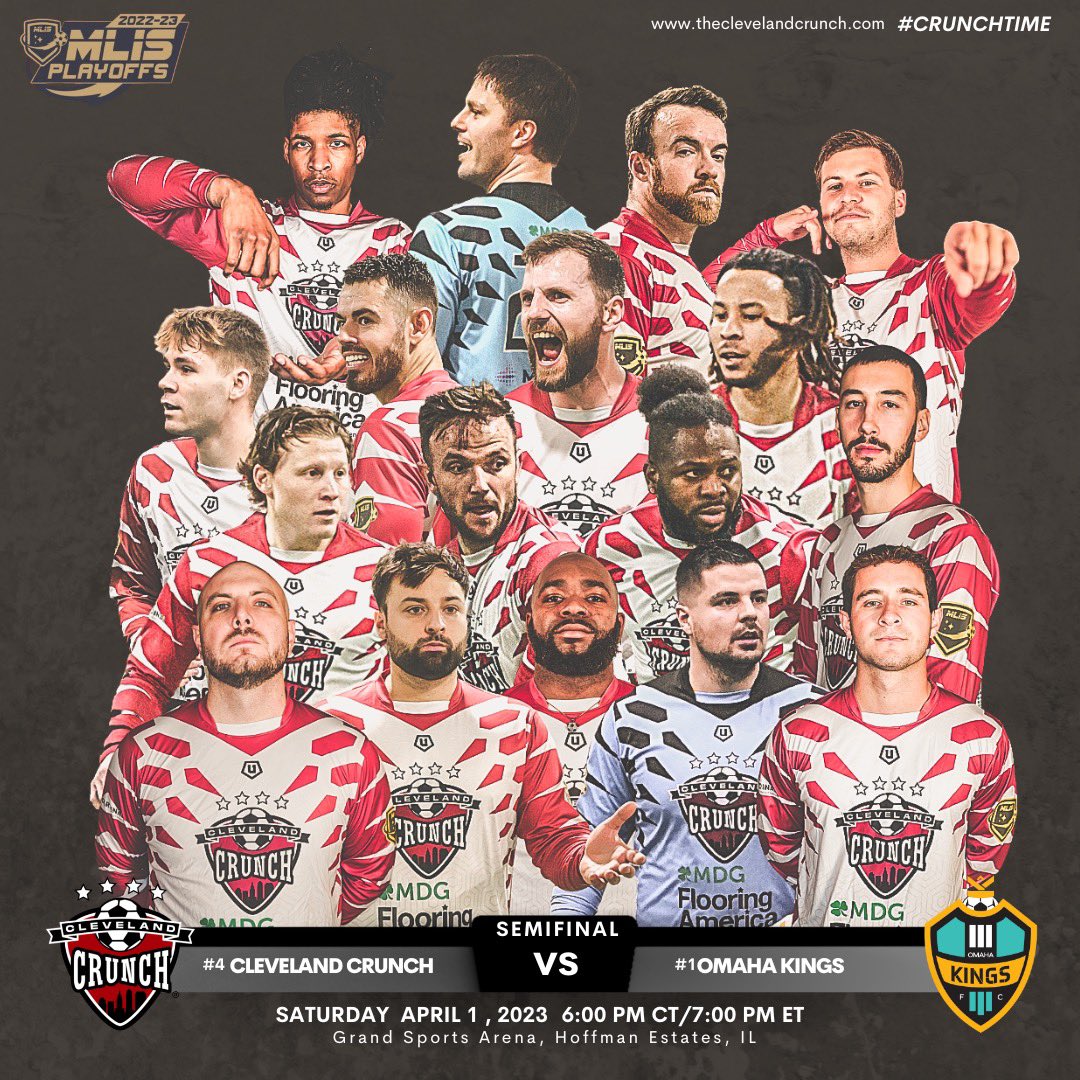 clecrunch's tweet image. Ready for war 😤

This Saturday we take on the @omahakingsfc in an @MLISpro semifinal matchup 👀🔥

@MLISNews @IndoorSoccerNwz #crunchtime #defendtheland #cle #crunch #soccer #theland #indoor #sports #ohio #thisiscle #playoffs