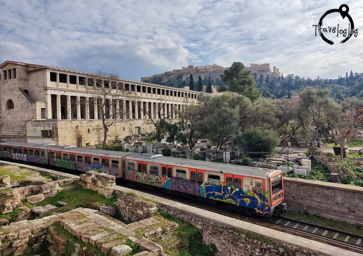 の風景🇬🇷 アテネの様子 遺跡と地下鉄 凄まじいコントラスト