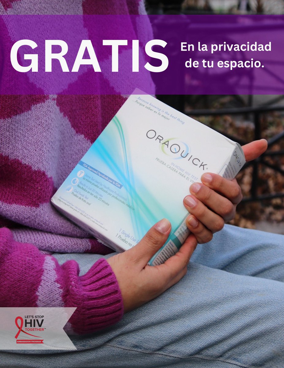 raulmarcat's tweet photo. Con la auto-pruebas del #VIH, puedes hacerte la prueba rápidamente en la privacidad de tu espacio. Hay poder en saber. Ordena tus auto-pruebas gratis: https://t.co/Tch0wbznC4 
#DetengamosJuntosElVIH #autopruebasdelVIH https://t.co/d7O35m9Vea