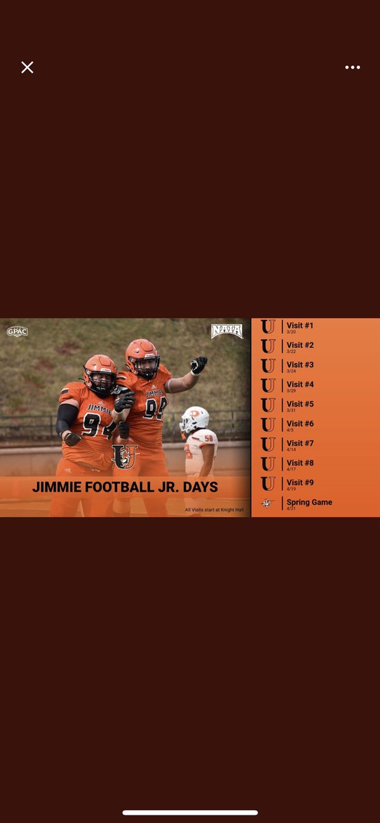 Thank you ⁦<a href="/CoachZim_UJ/">Josh Zimmer</a>⁩  for the junior day!