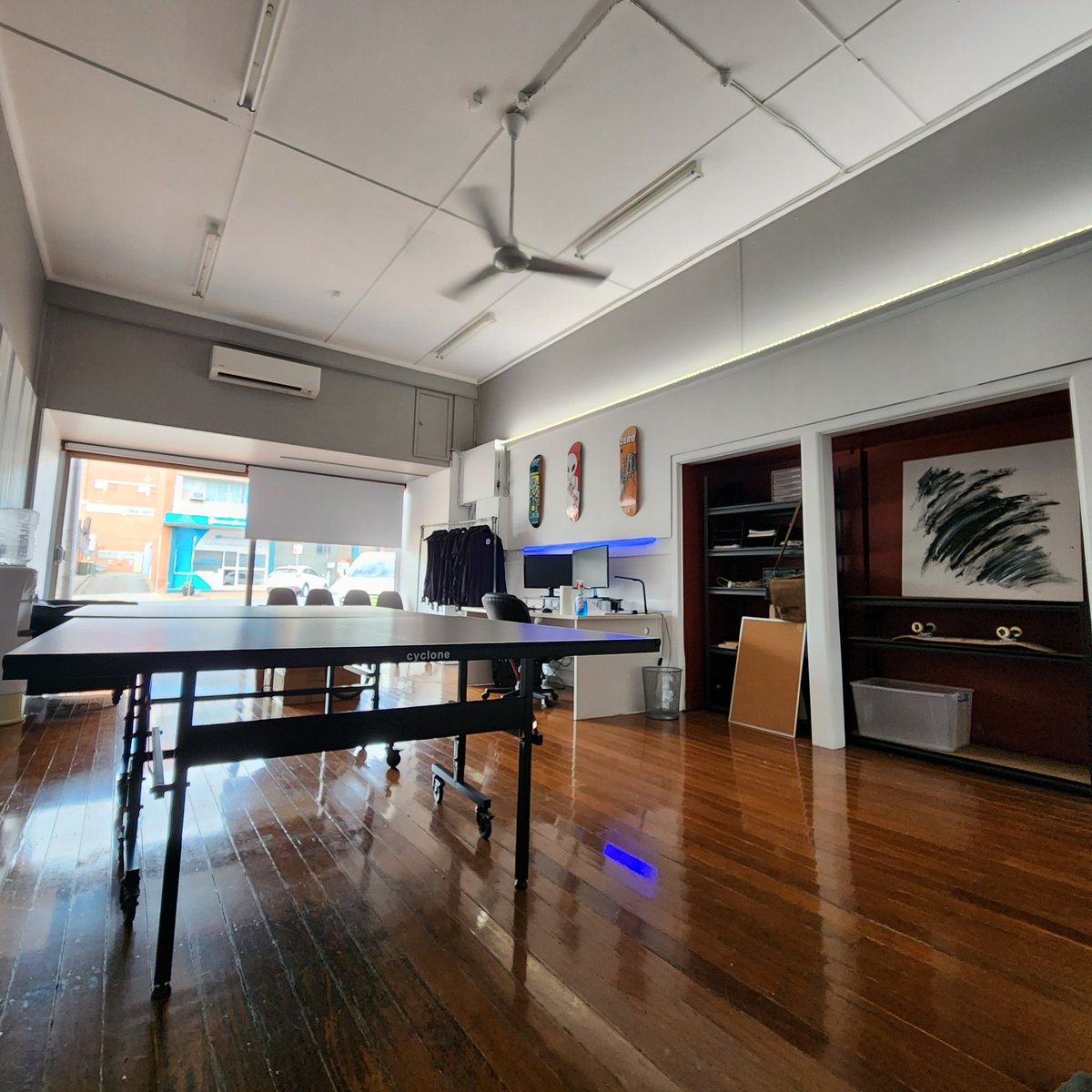 New office/creative space/ping pong arena is coming together very nicely