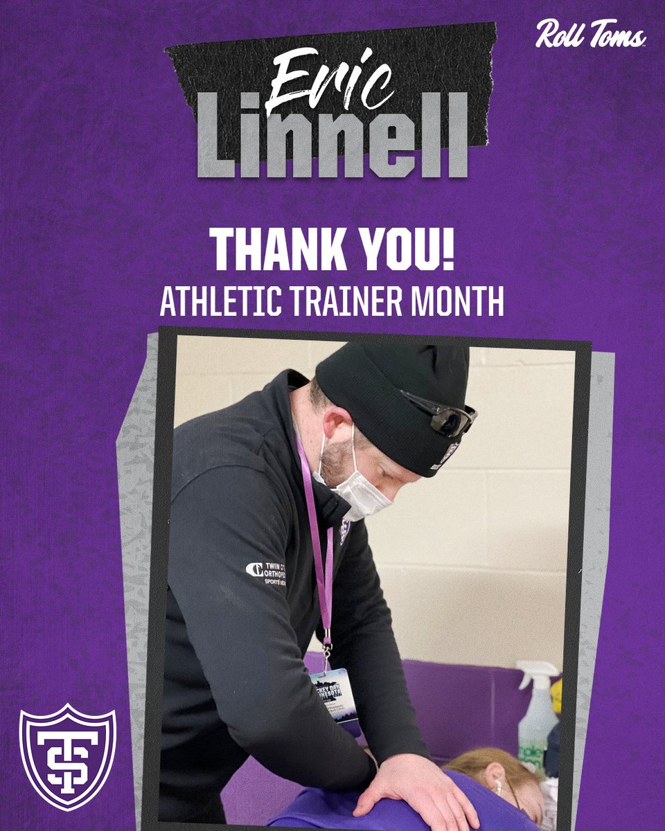 TommieWHockey's tweet photo. We want to take a moment to thank our athletic trainer, Eric Linnell!

Thank you for working tirelessly to keep our athletes safe and healthy year-round

#RollToms https://t.co/BoxUpl5lmY