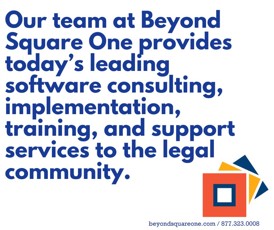AmyCrump7's tweet photo. Our support ranges from corporate legal departments and large law firms, to solo practitioners, across all specialties. https://www.beyondsquareone.​com/ https://t.co/9O49GKxDay
