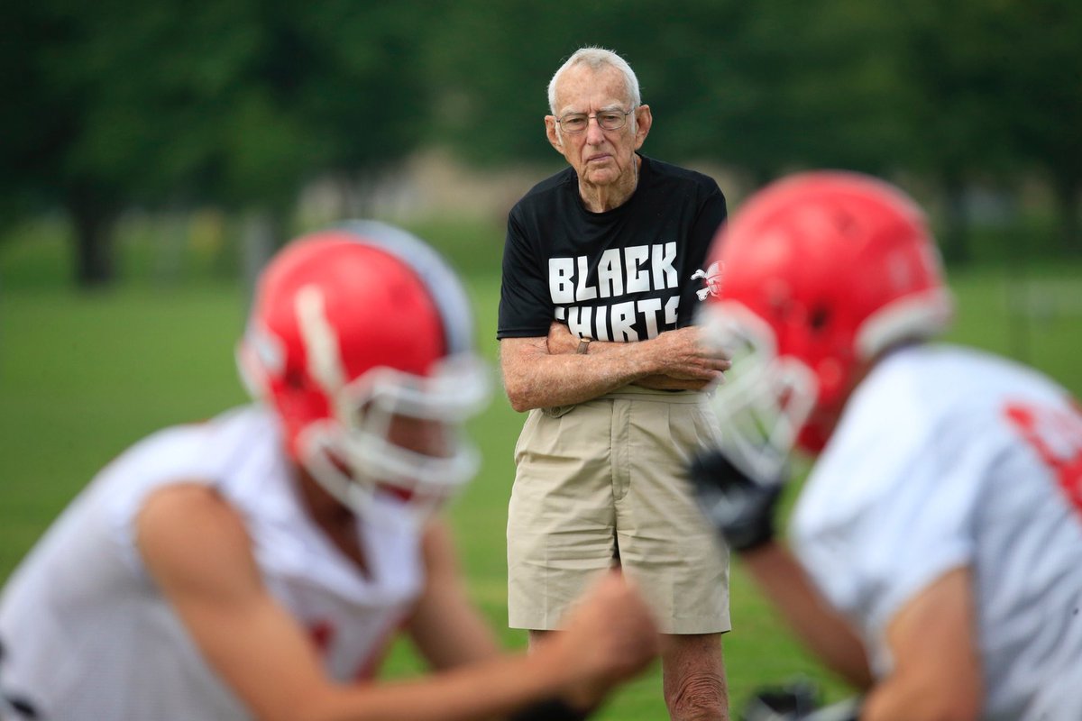 With great sadness, we inform you of the passing of Coach Joe Foyle this afternoon. Services will be announced at a later time. We were blessed to have him as part of our program for so many years . Thank you Coach ❤️🖤