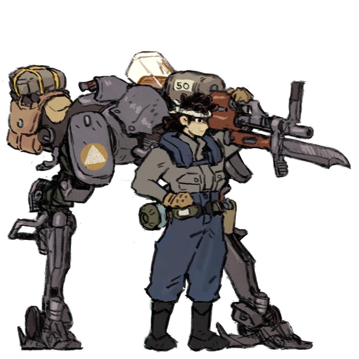 Fully custom build here- Mounted a fullsized Arma Cursor weapons system as onboard gun complete with the Bayonet.