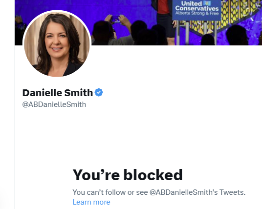DaleNally_MLA's tweet photo. @ABDanielleSmith the bitch blocked me https://t.co/hxuz2yMO28