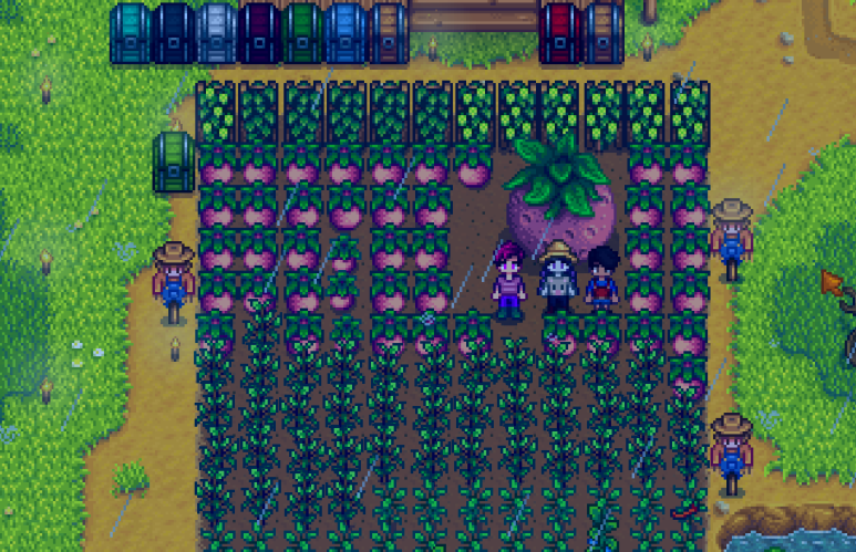 Suajra's tweet photo. Ayer conseguimos nuestro primer melón gigante 🥰 @Ruben_lpzrs @calvonismo #StardewValley https://t.co/uO1IJqC4IS