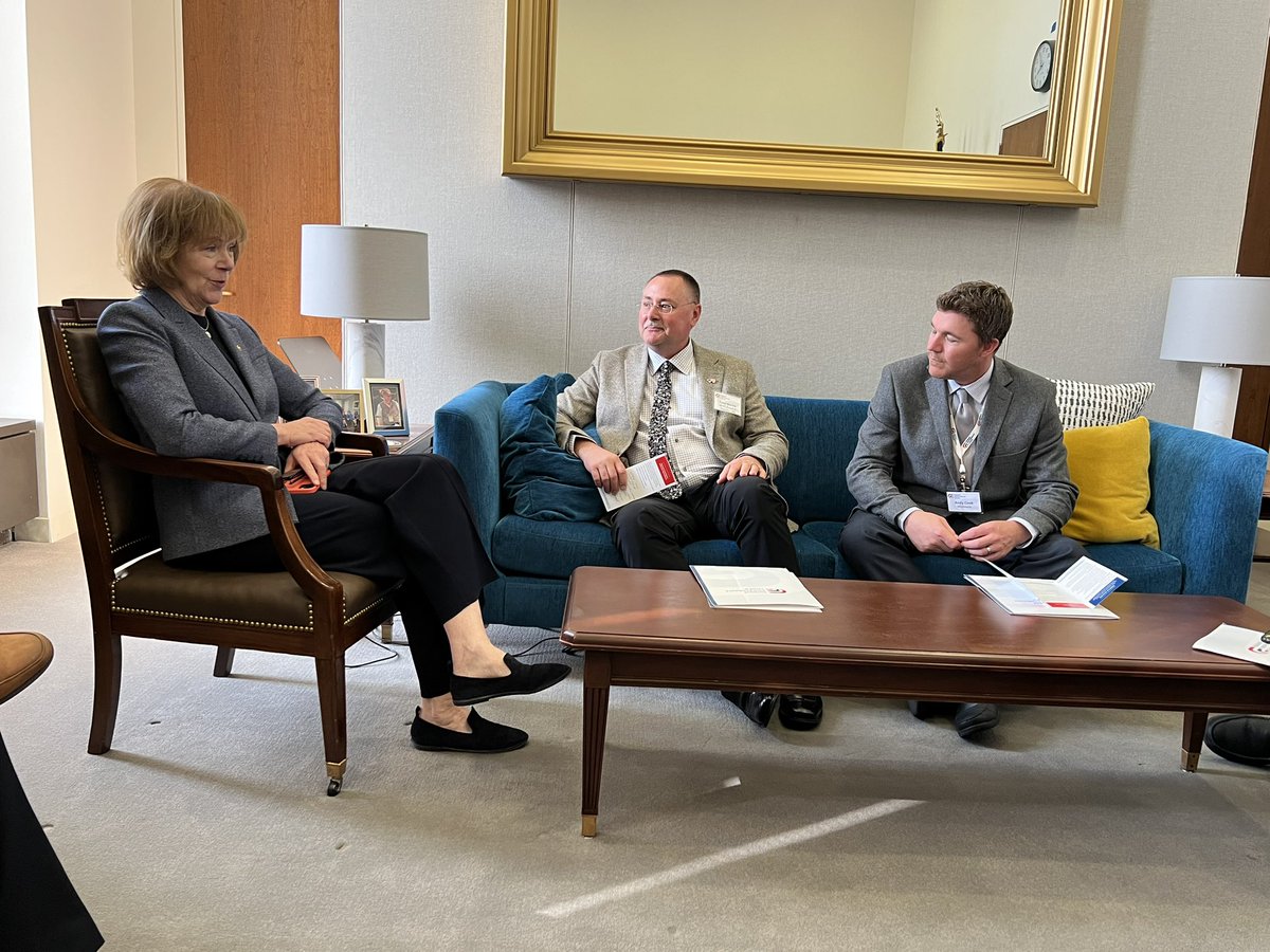 Thanks for taking the time to talk about Farm Bill and animal disease preparedness and response, <a href="/SenTinaSmith/">Tina Smith</a>. We appreciate your leadership in ensuring we can protect the health of our animals in the next Farm Bill. #TeamPork