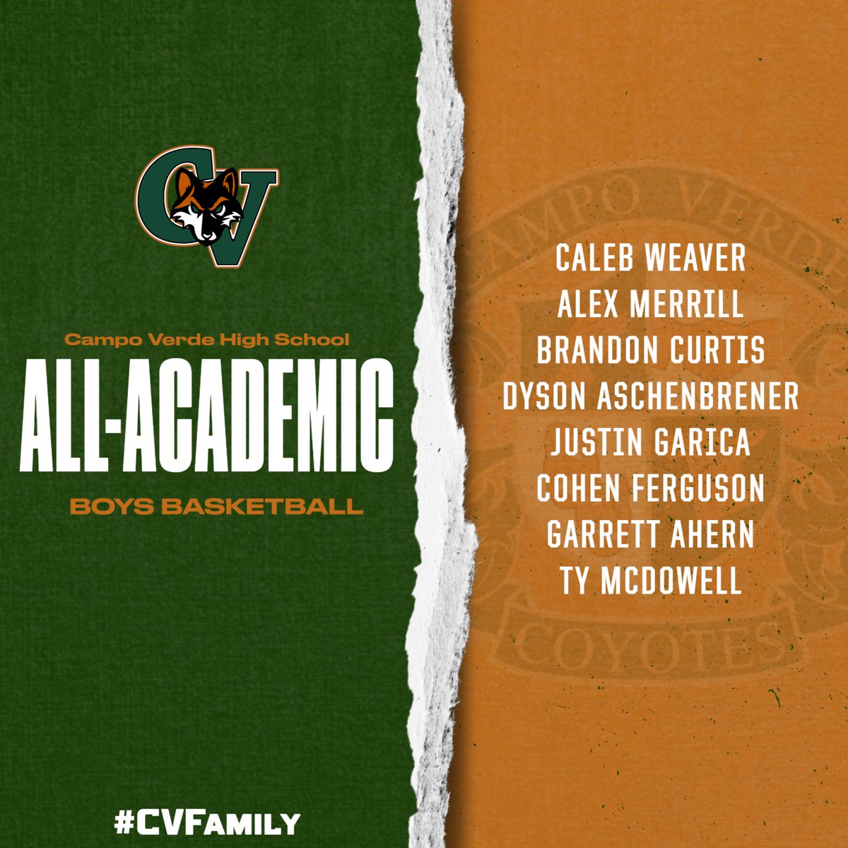 Congratulations to our Boys Basketball All-Academic Teams recognized by <a href="/Sports360AZ/">Sports360AZ</a>.  #CVFamily #CampoWay <a href="/cvhsmrdumas/">CVHS Mr. Dumas</a> <a href="/CVBHoops/">Campo Verde Basketball</a>