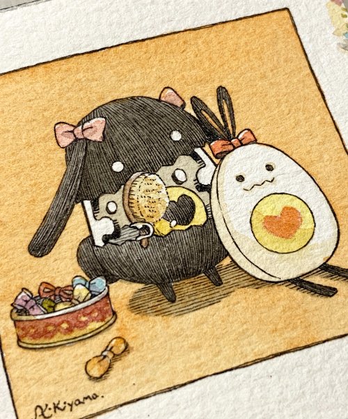 「egg (food) signature」 illustration images(Latest)｜5pages