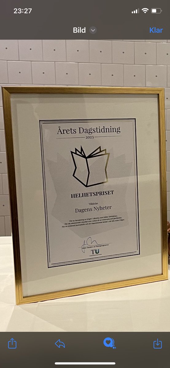 Idag är vi stolta!❤️ Tack alla läsare som sporrar oss att göra vårt bästa, varje dag, tillsammans.