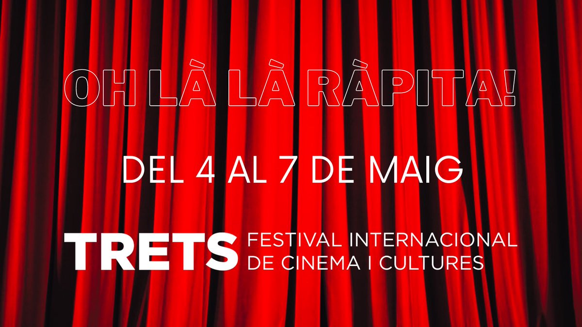 📣 Molt prompte 𝗧𝗥𝗘𝗧𝗦 2023!
Oh Là Là Ràpita!

#TretsFilmFest #OhLàLàRàpita #Trets2023 #FilmFestival #FestivaldeCinema #FilmAwards #CinemaAwards #MovieAwards #FilmMakers #Films #Movies #Cinema #Cine #LaRàpita #TerresdelEbre