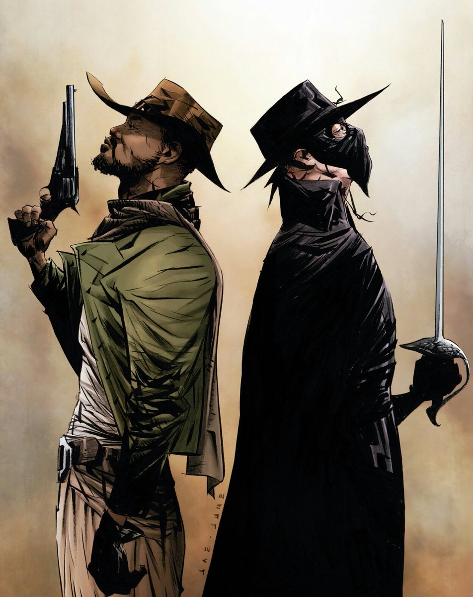 DCBatcueva's tweet image. 🟥DJANGO Y EL ZORRO🟥
Quentin Tarantino tuvo en mente adaptar el crossover de Django y El Zorro, incluso llegó a contactar con Antonio Banderas.
El proyecto se descartó ya que no había medios para ello y el presupuesto sería muy elevado.
#django #django2 #antoniobanderas