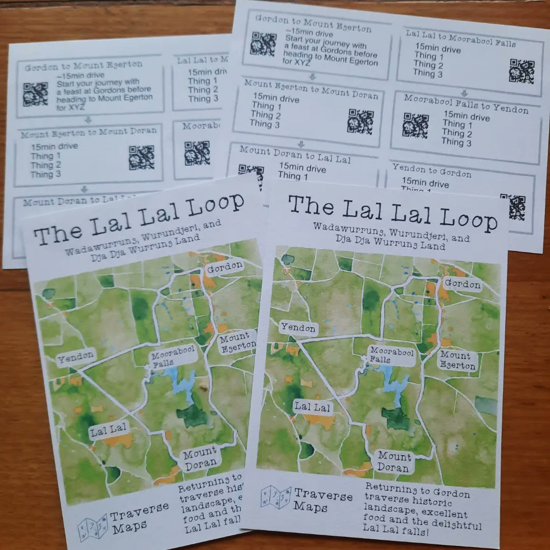 Drafts of two road trip loops created for traverse maps! Looking real