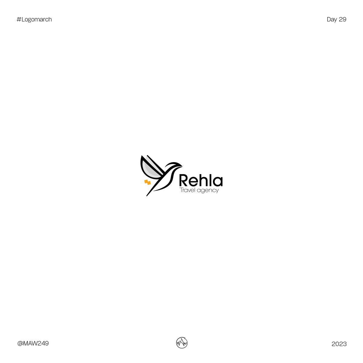 MAW249's tweet photo. Day 29/ LogoMarch
29/ Rehla
Travel agency
Smart, Movement, Modern
#day29 #logomarch #maw249 #logomarch29 https://t.co/FZiyi7RVzT