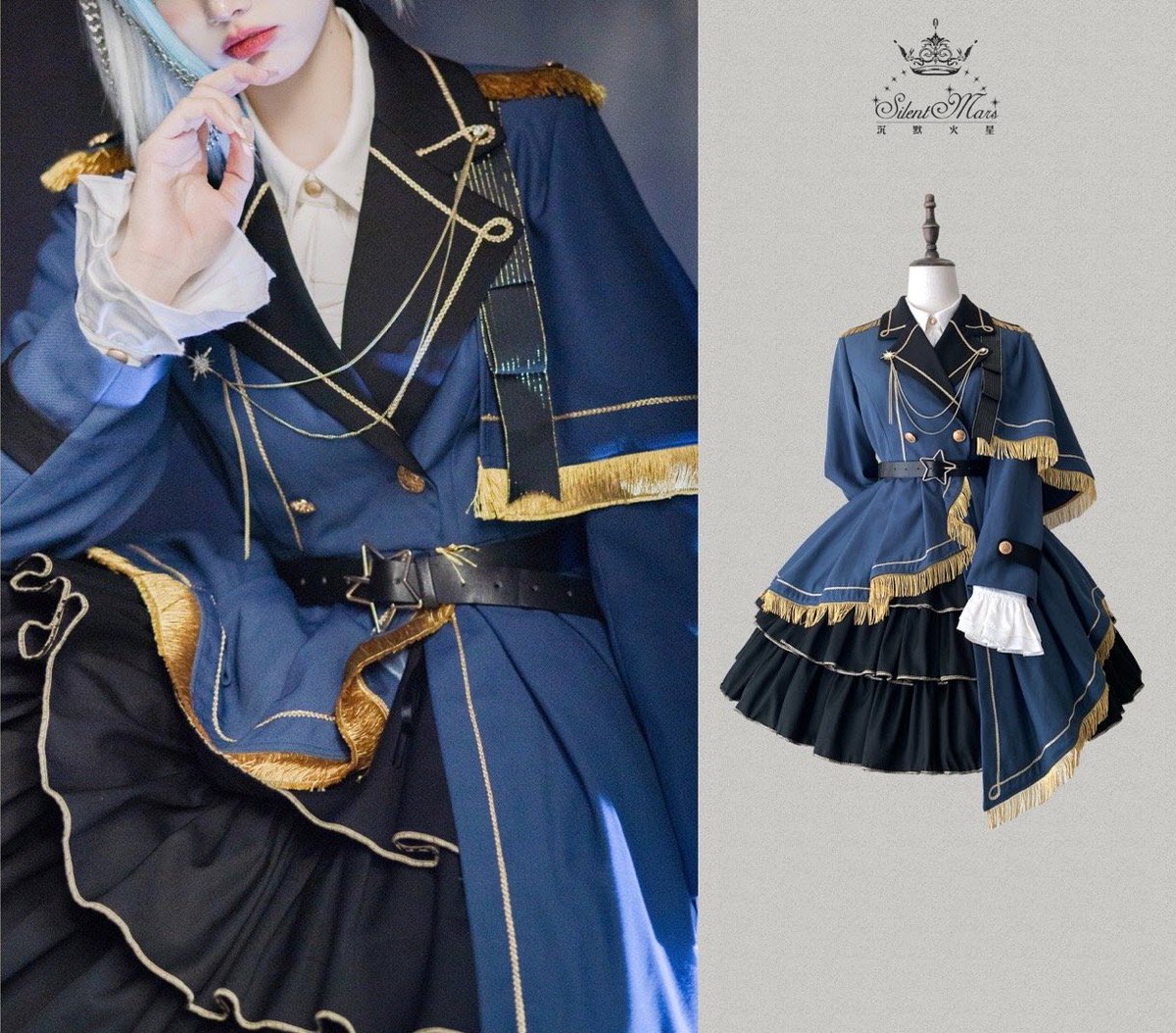 Know Myself And Rule My World #MilitaryLolita ◆ Outfits Shopping Link >>> lolitawardrobe.com/the-honored-kn…