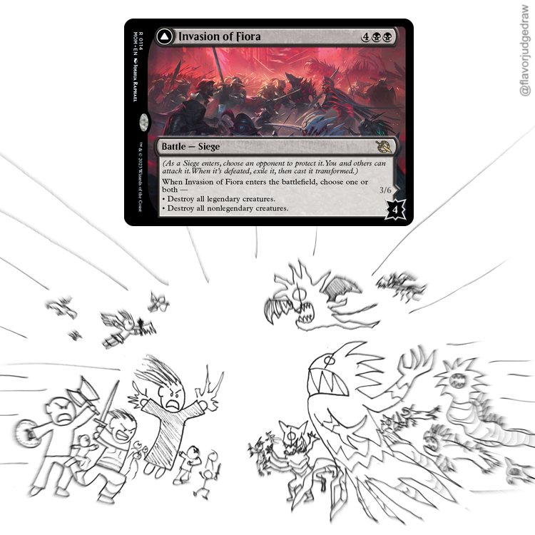 MTG flavor judge drawings → 🟦🦋 tweet media