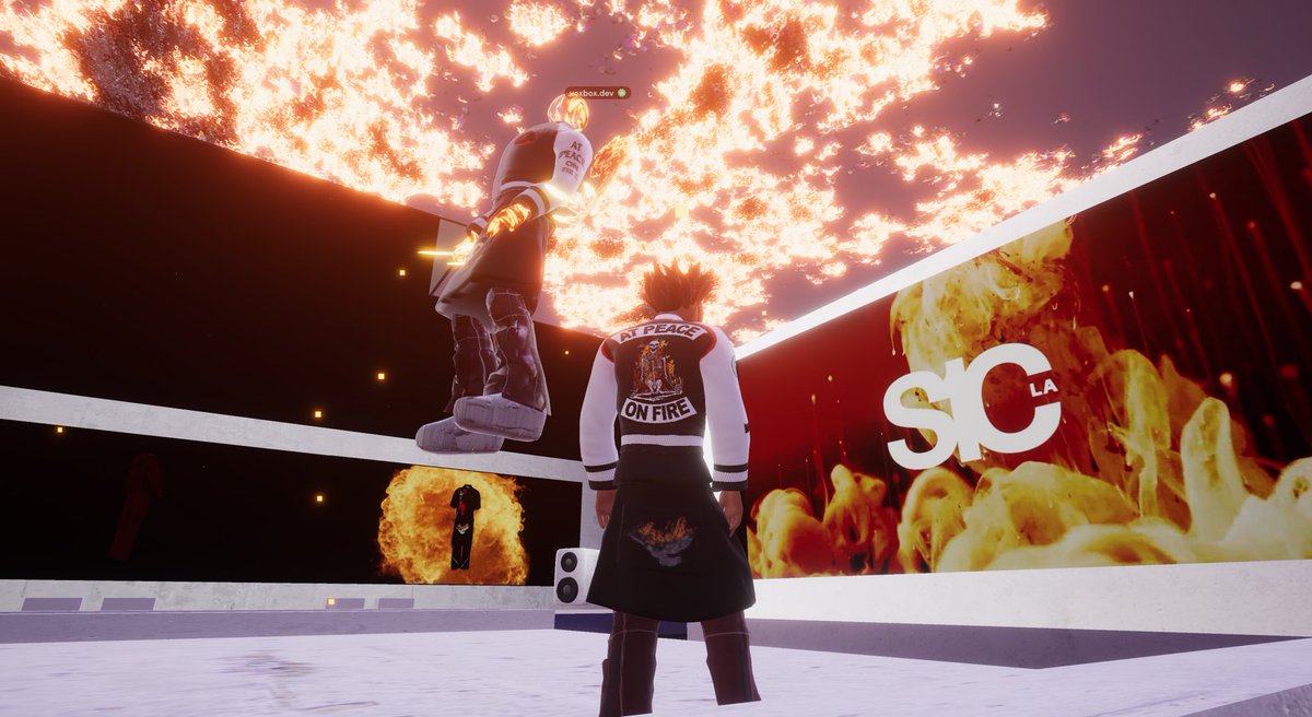 🔥At Peace on Fire🔥 #MVFW2023 <a href="/s1c_la/">S1CWORLD</a> <a href="/Miguel/">Miguel</a> @EMPIR3NET <a href="/Spatial_io/">Spatial</a> <a href="/readyplayerme/">Ready Player Me</a>