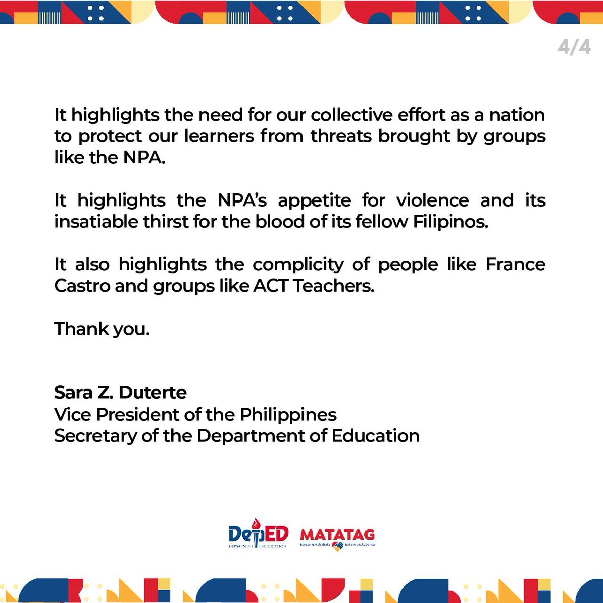 Deped Matatag Header And Footer Template Word Free Download