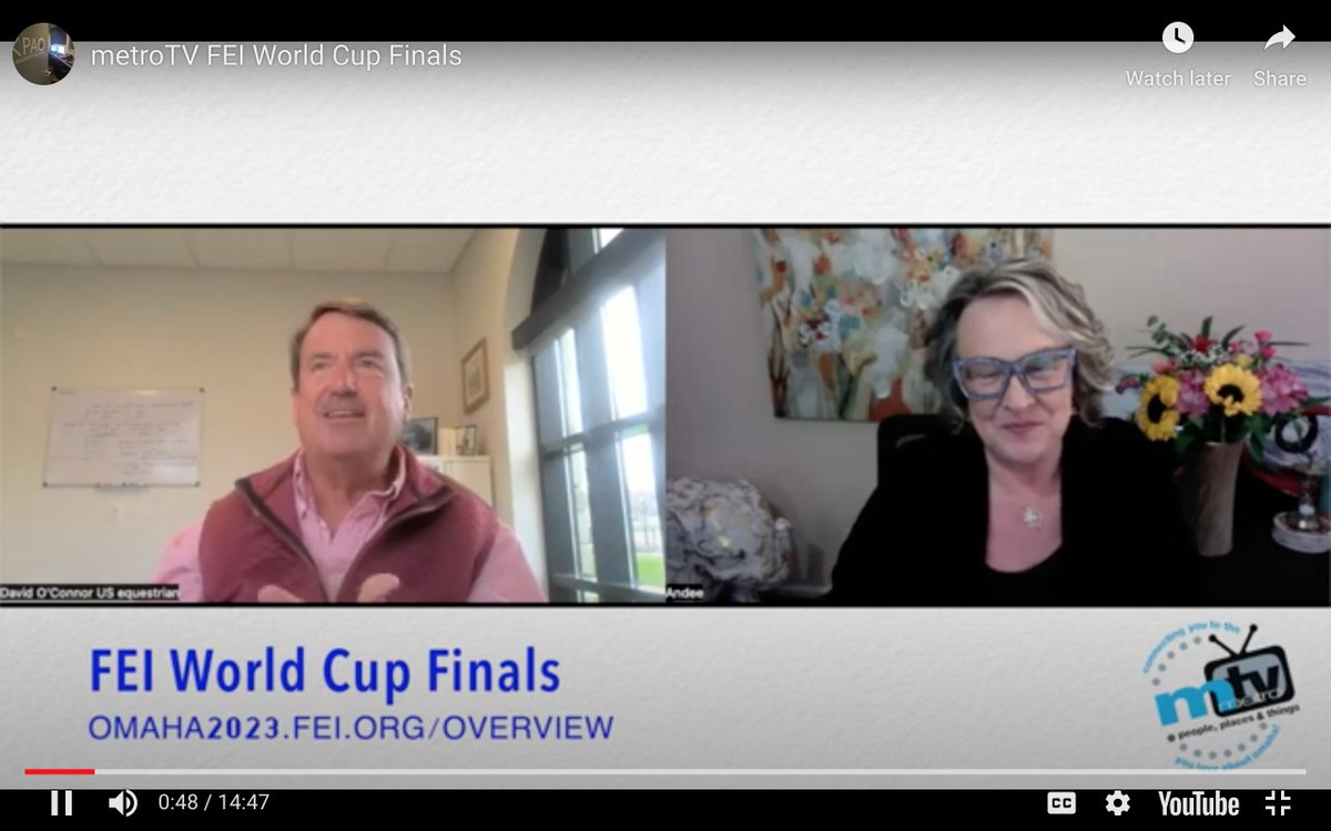 FIVE days until the biggest equestrian event of the year! Listen to <a href="/USequestrian/">US Equestrian</a> Chief of Sport David O' Connor speak to metroTV about all the excitement as we get ready to welcome the world to Omaha! Check it out at the link below 👇
bit.ly/40t2p9l