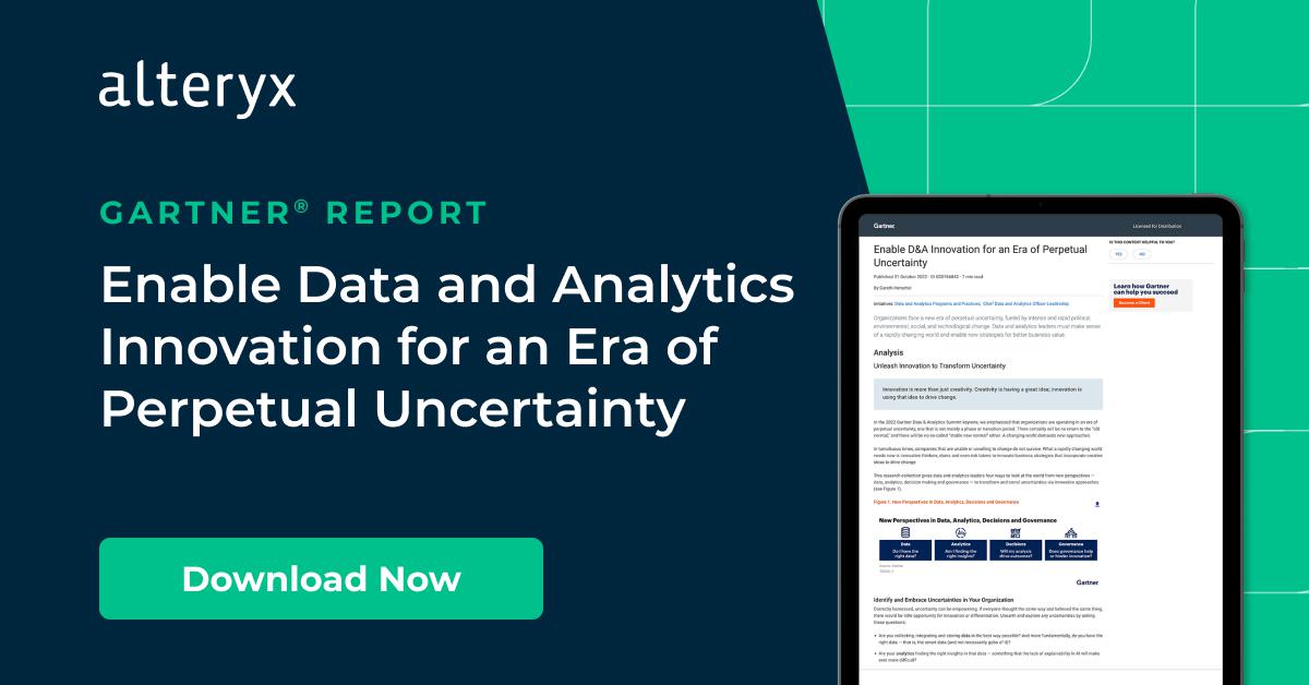 Bob_Fitzpatrick's tweet image. What&apos;s predictable nowadays? With #DataAndAnalytics, a surprising amount. Turn uncertainty into practical business strategy with our complimentary Gartner®️ Report:

👀 Enable Data and Analytics Innovation for an Era of Perpetual Uncertainty
 
Thrive: ow.ly/iur3104AIVm