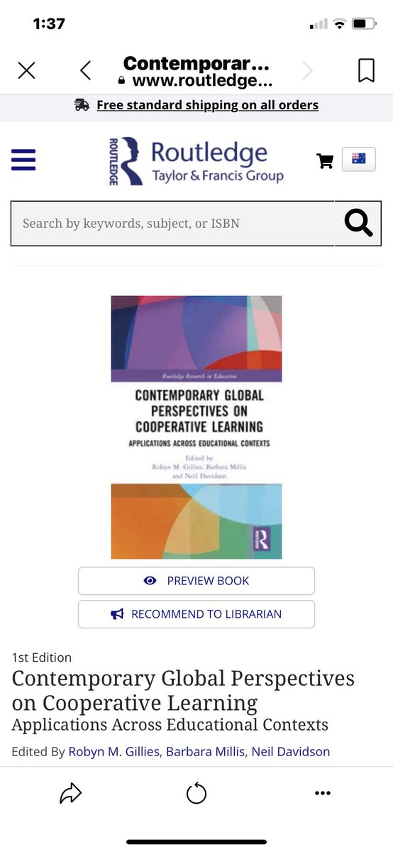 katefergusonpat's tweet image. Hot off the press my new contribution in this great book on #COOPERATIVELEARNING #UonTeach #Educ4750 @SoE_UON @Globalgert