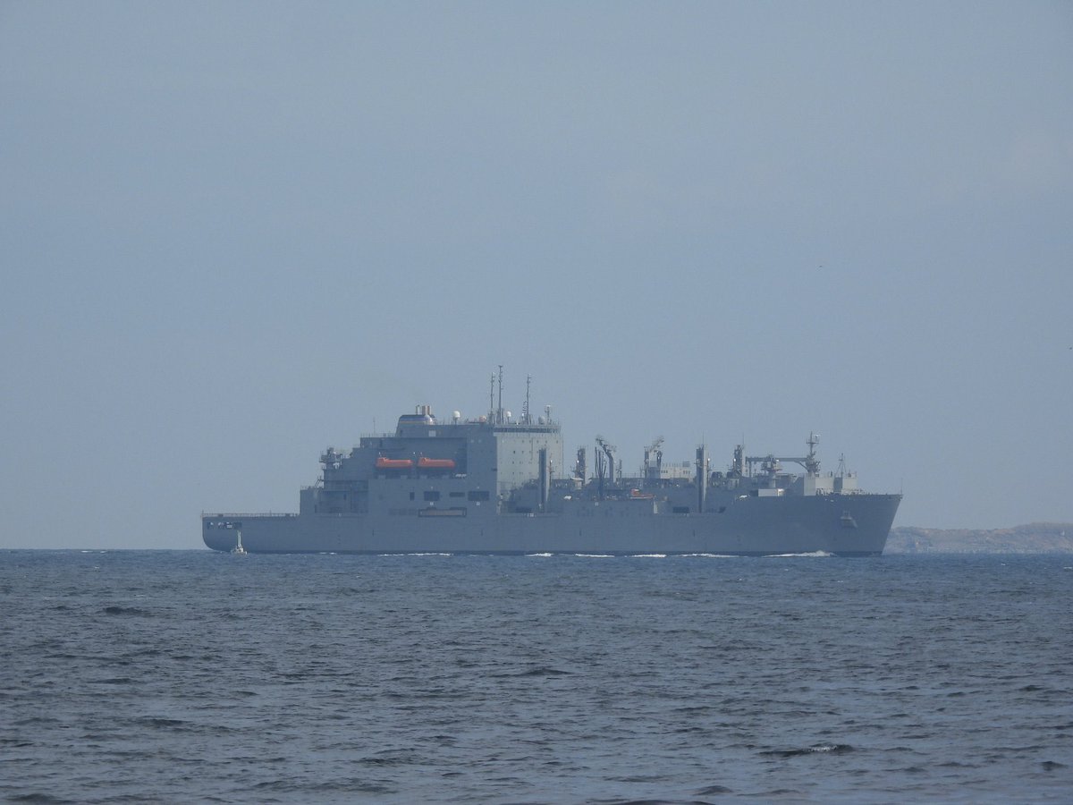 WarshipCam's tweet photo. USNS Cesar Chavez (T-AKE-14) Lewis and Clark-class dry cargo ship leaving Yokosuka, Japan - March 30, 2023 #usnscesarchavez #take14
SRC: TW-@MICHIYAM https://t.co/xd973Wd0yl