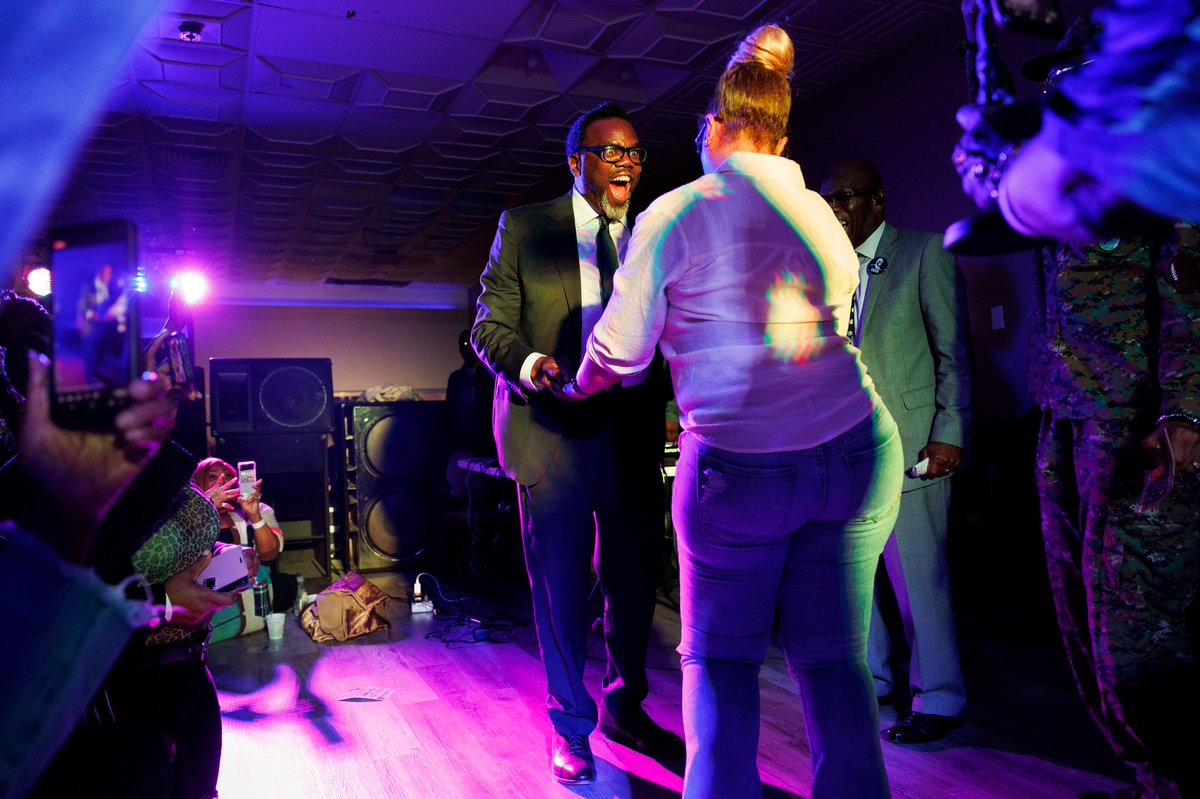 armando l sanchez on Twitter: "Mayoral candidate Brandon Johnson speaks